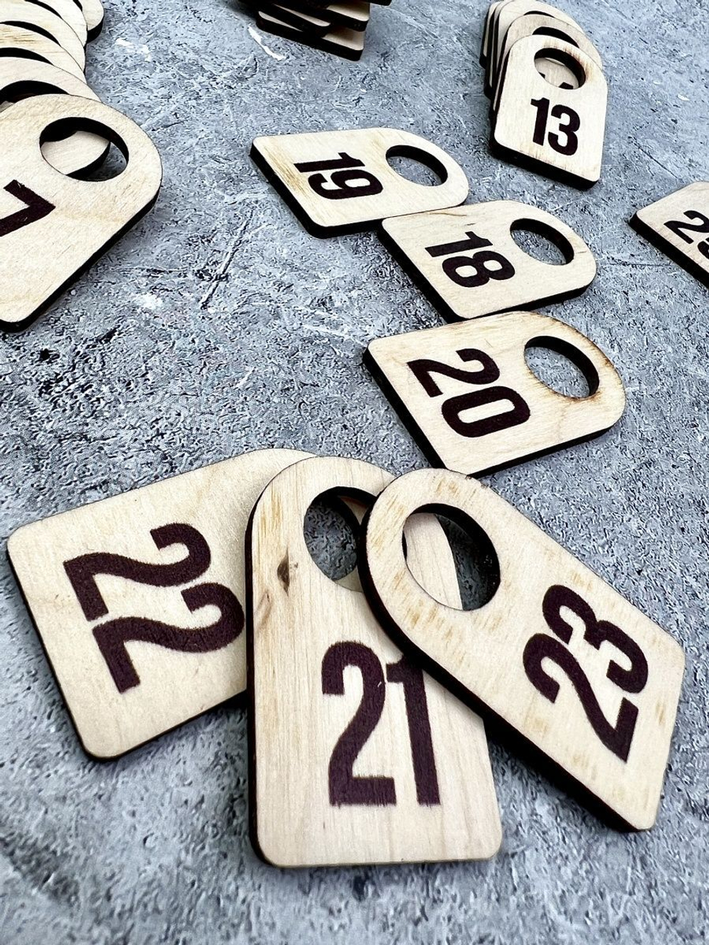 Номерки гардеробные набор 100 штук