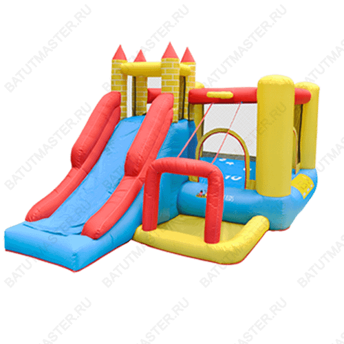 Батут для дома "Замок волшебства" 3,9*2,4*2,15 м