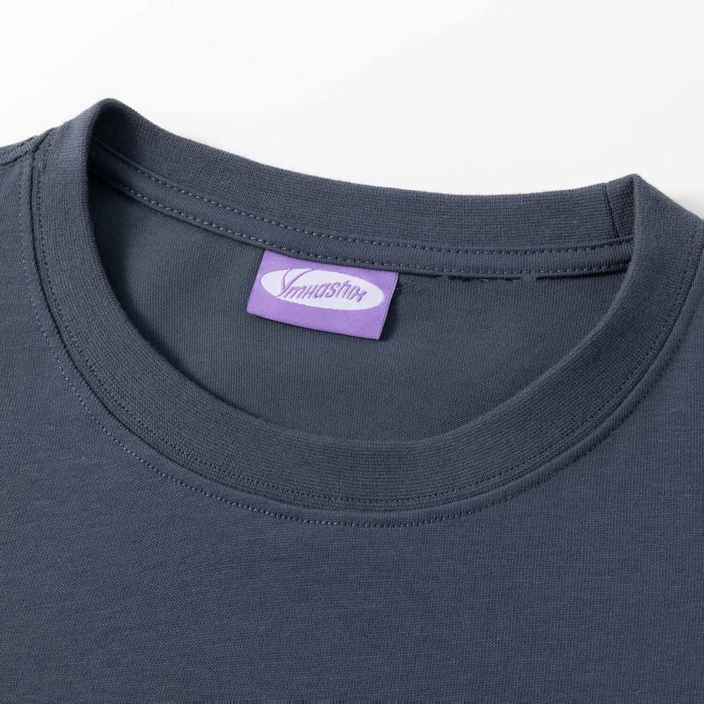 Футболка Ymkashix Logo Face пыльно-синяя