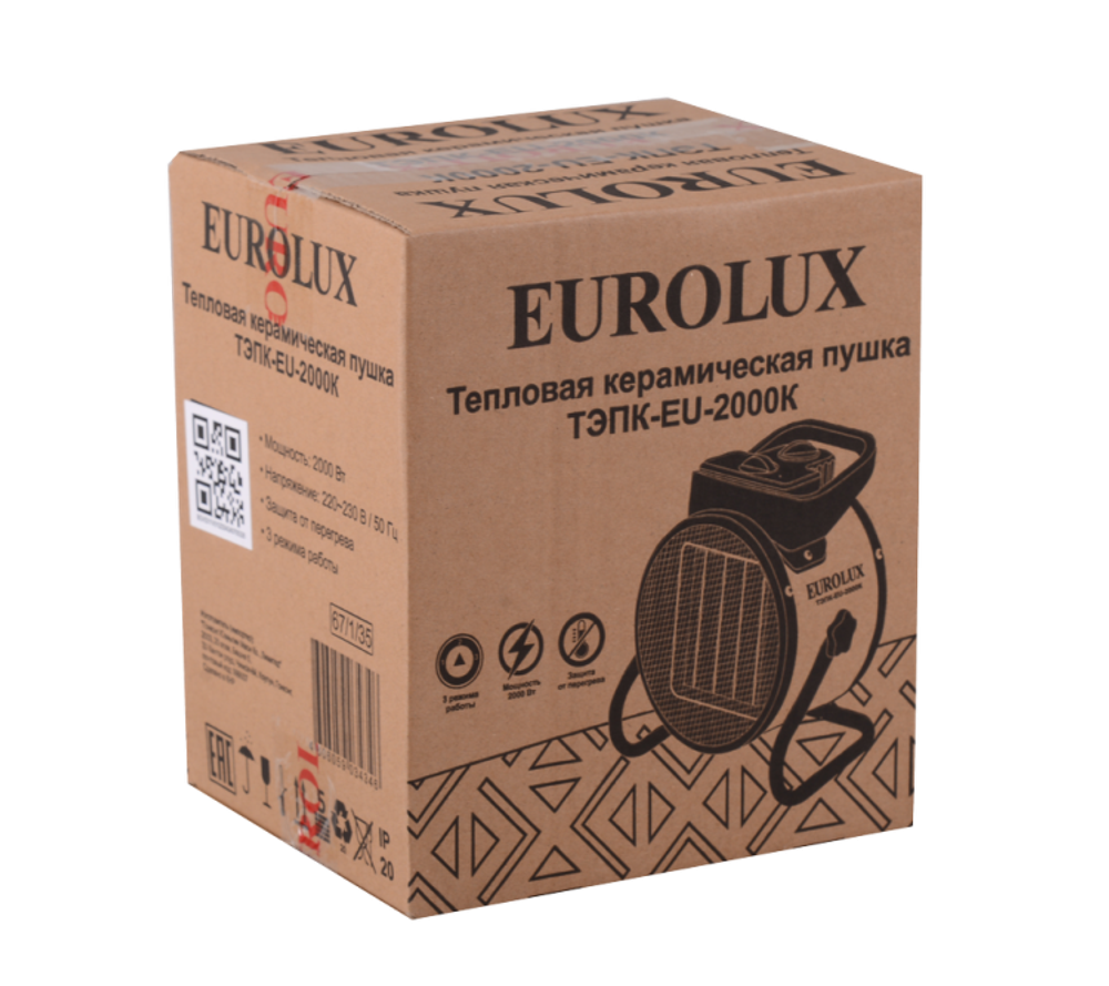 Электрическая теплопушка Eurolux ТЭПК-EU-2000K