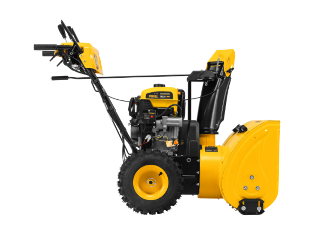 Бензиновая снегоуборочная машина SBL 711D PRO, 302cc, эл.старт, фара, обогрев, блок. дифф. Denzel