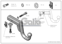 Шар вставка Galia H066A для Hammer H2/H3/Cadillac Escalade(паспорт и сертификат в комплекте)(без электрики)