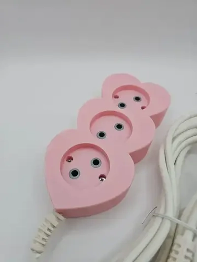 Сетевой фильтр Розовый Сердечки 3 метра