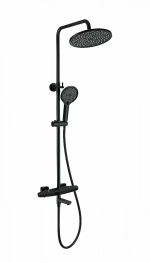 Душевая система с термостатом WONZON & WOGHAND NEO WW-B3046-A1-MB черный матовый