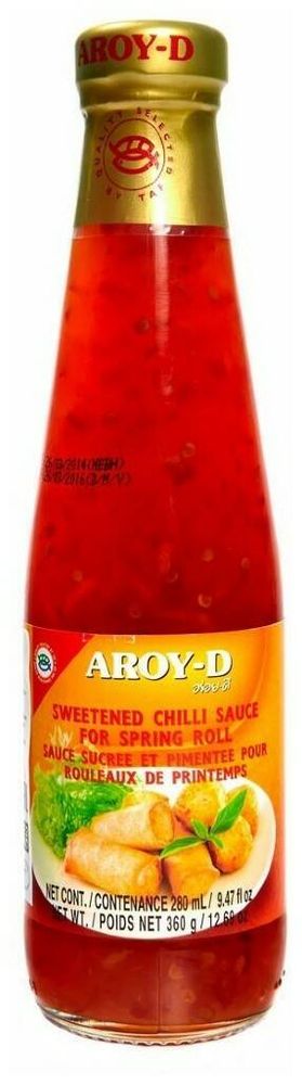 Соус Aroy-D Sweetened chilli for spring roll, 360 г, 3 шт