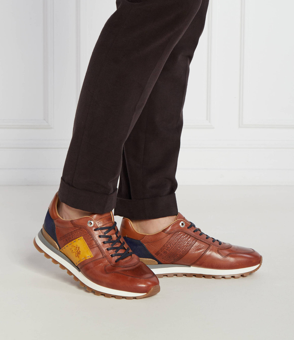 Кожаные кроссовки todi La Martina - коричневый(LFM241.070)