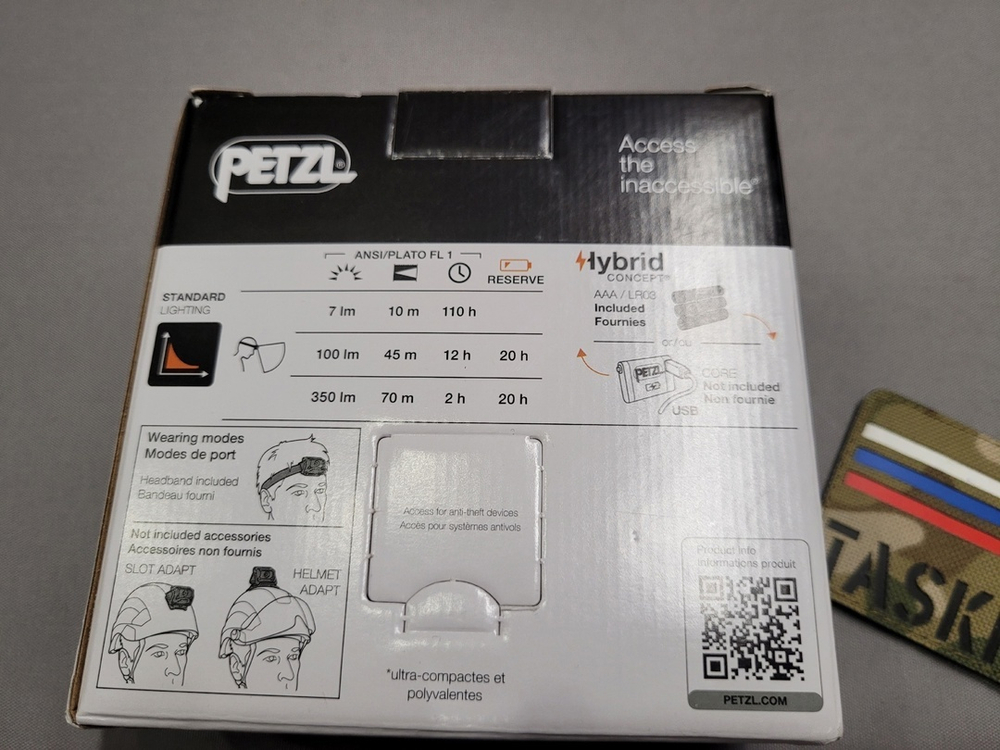 Фонарь налобный Petzl Aria 1 RGB - Black