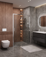 Душевая дверь Cezares MOLVENO-BF-1-120-C-Cr-IV, 120х195, профиль хром, стекло прозрачное