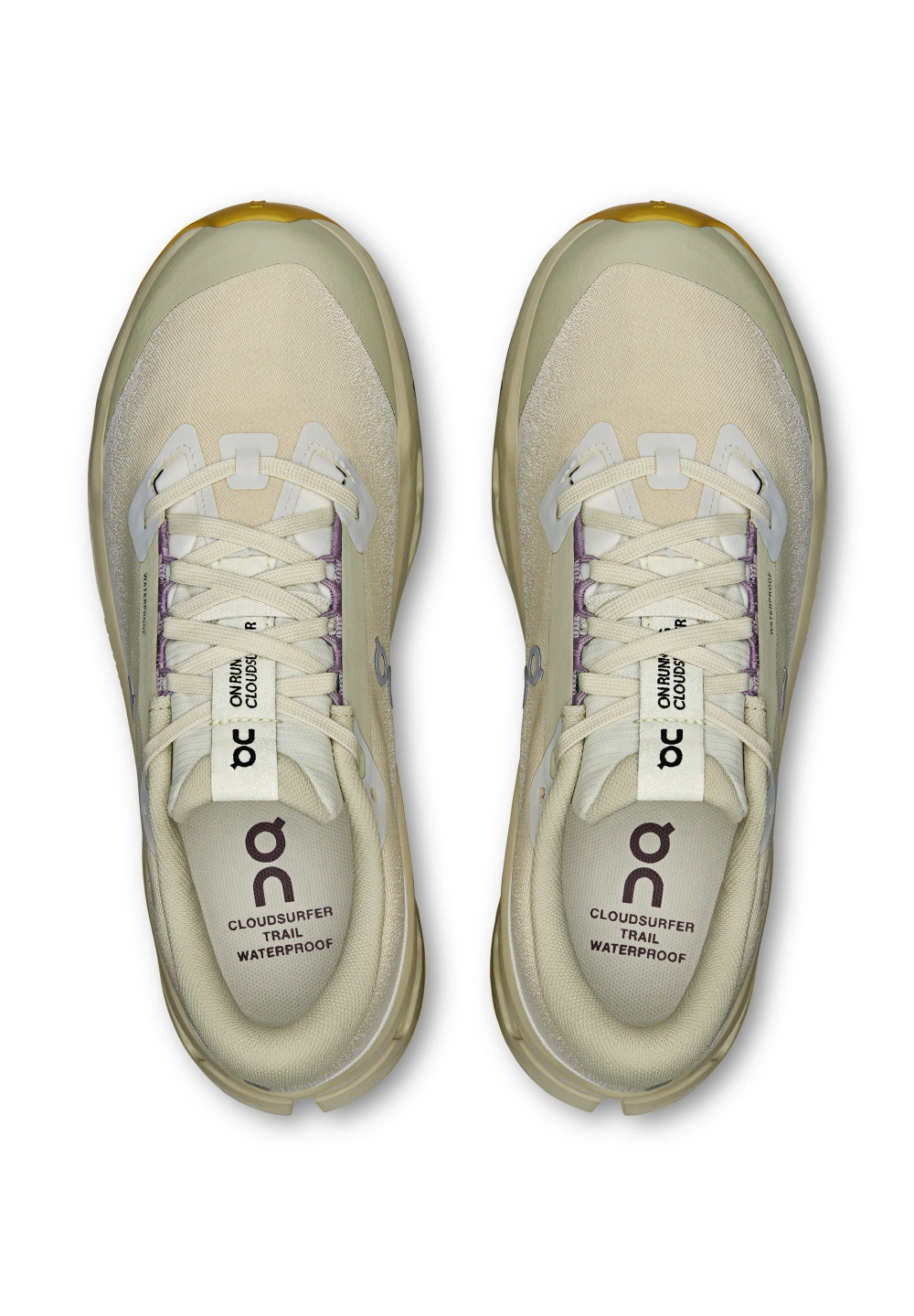 Женские Кроссовки для бега On Cloudsurfer Trail 2 Waterproof ghost chalk