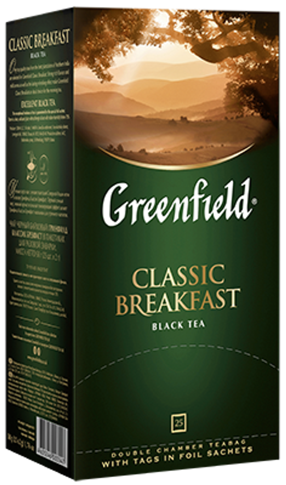 Чай черный Greenfield, Classic Breakfast, 25 пак