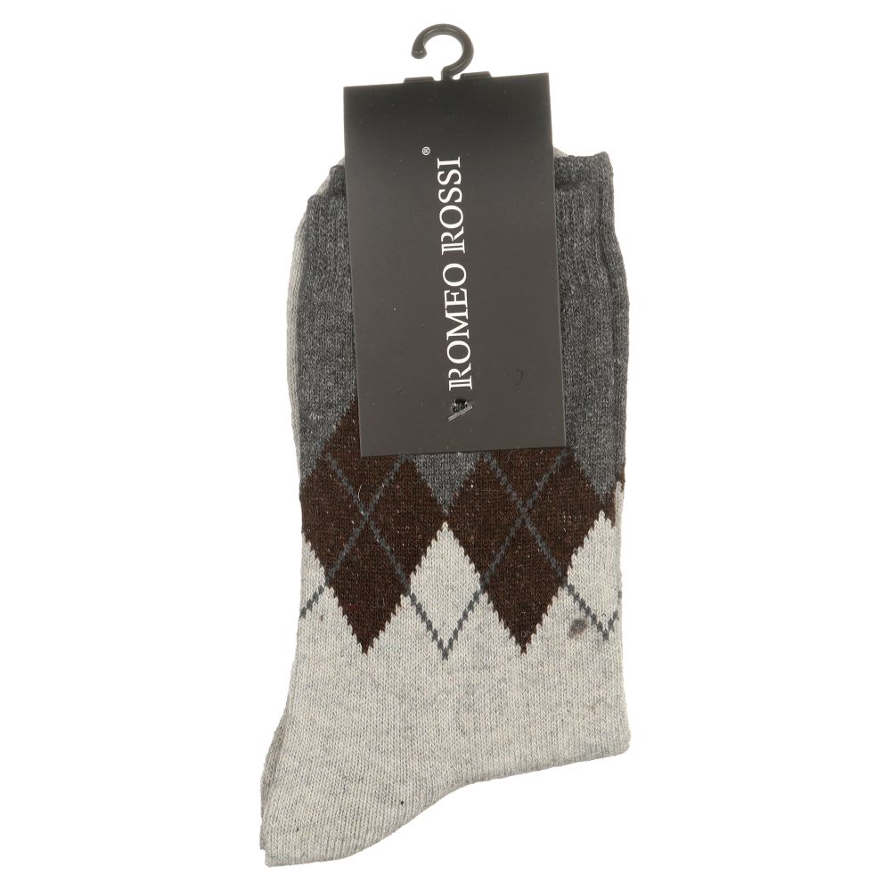 Мужские носки серые ROMEO ROSSI с шерстью 8045-3