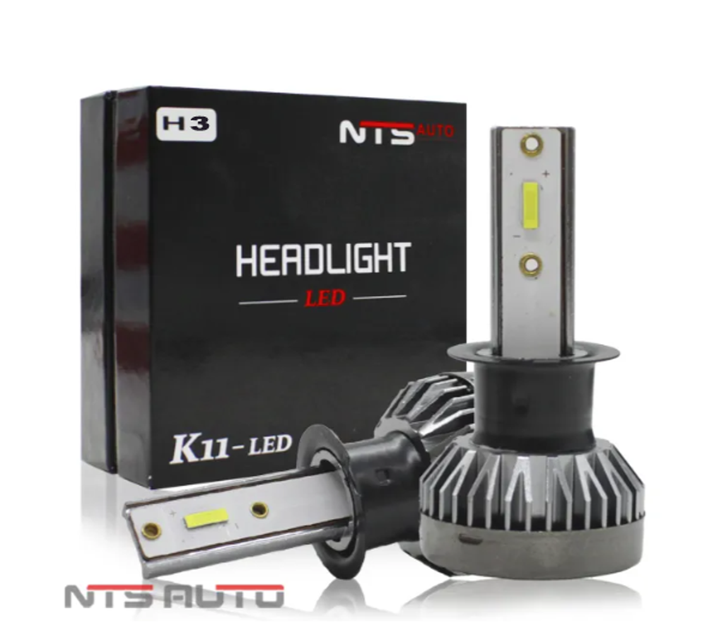 Автолампа LED  МИНИ Н 3 к-т (радиатор) NTS K11 30W (4LED) (K11LEDH3)