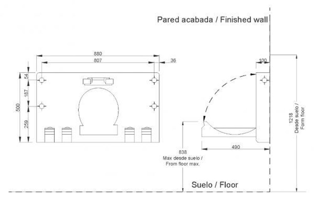 Пеленальный стол полиэтилен NOFER 09209.W белый