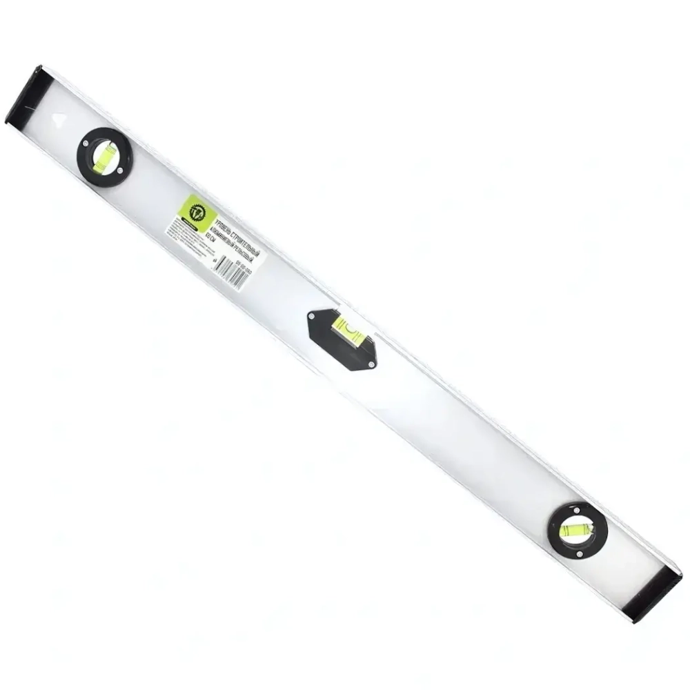 Уровень строительный алюминиевый рельсовый, 60см