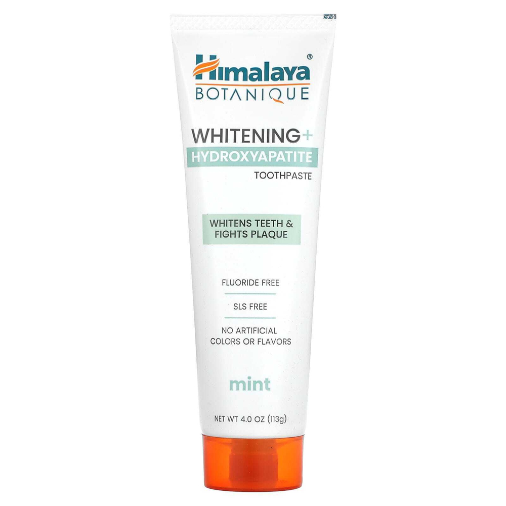 Himalaya, Отбеливающая зубная паста с гидроксиапатитом, мята, 113 г (4 унции)