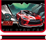 Папка д/тетрадей А5 молния вокруг печать на пластике "Ride and road 2025" (Пчёлка)