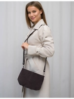 Сумка через плечо маленькая натуральная замша