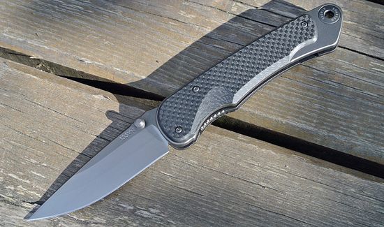 Складной нож скл. Spartan Blades Akribis Folder SB/SF1MGMGCF c клинком из стали CPM-S35VN, рукоять титан / карбон