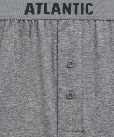 Трусы (2 шт) мужские семейные Atlantic 2MBX-025, черный + серый меланж