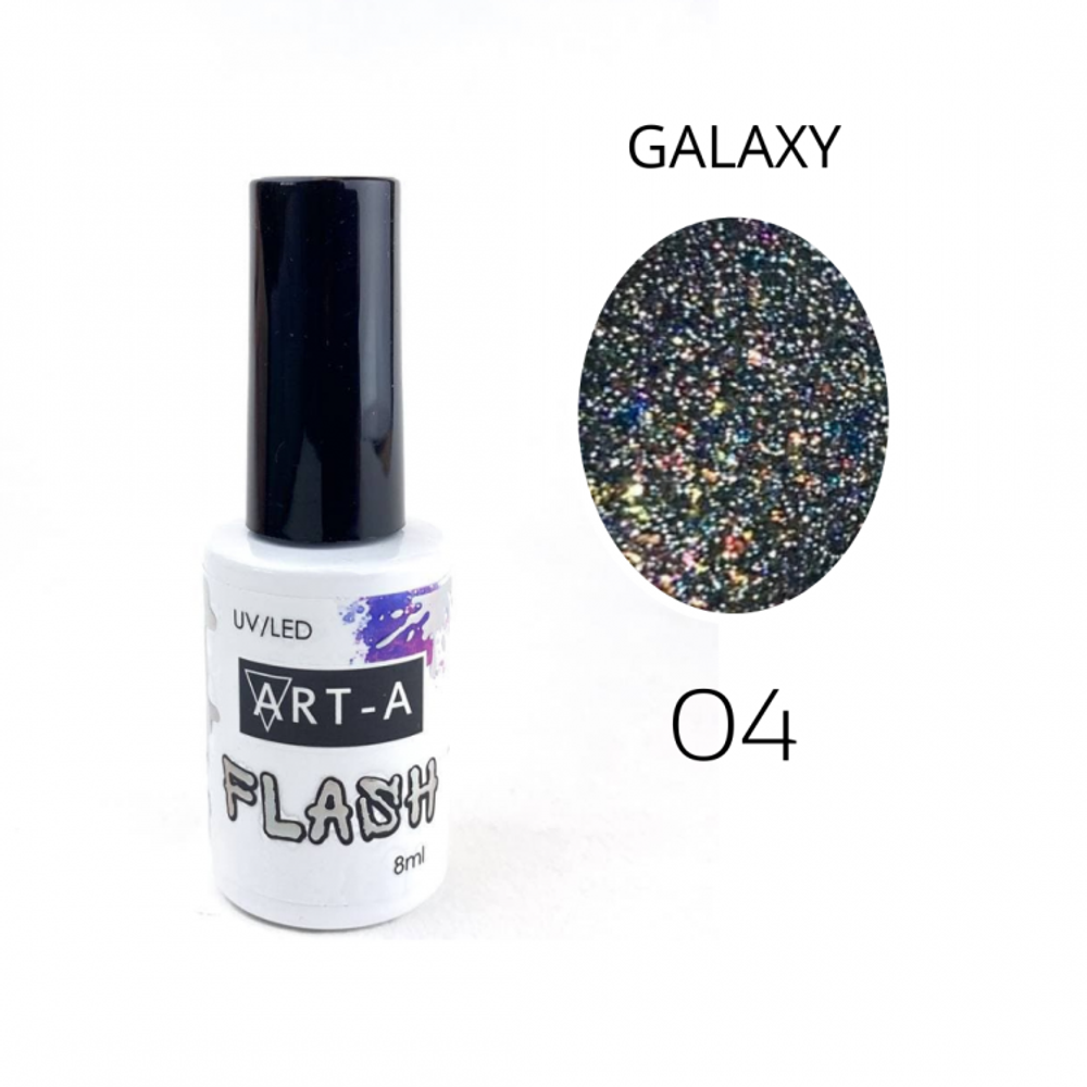 ART-A Гель-лак Galaxy Flash 04, 8 мл