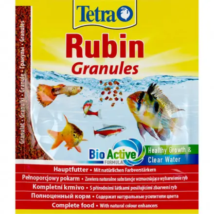 Tetra Rubin Granules корм в гранулах для улучшения окраса всех видов рыб 15 г(sachet)