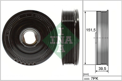 INA - 544017710-INA - Belt Pulley, crankshaft