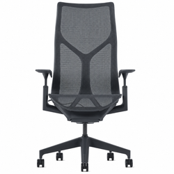Кресло Herman Miller Cosm, высокая спинка, цвет Graphite, регулируемые подлокотники