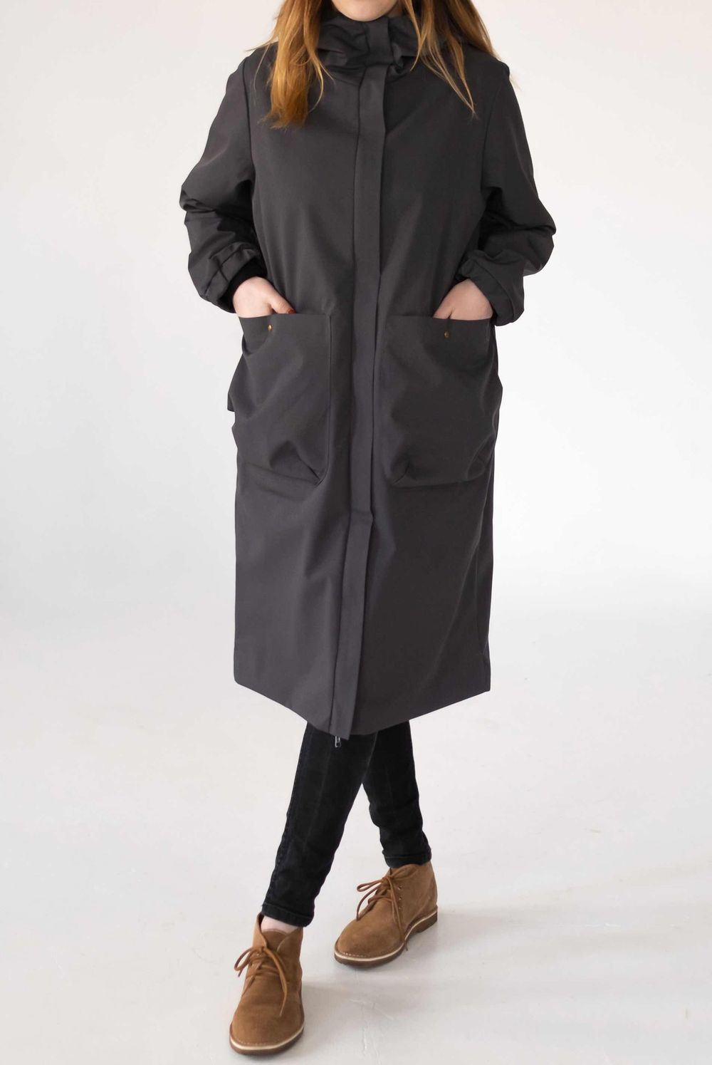 Купить Плащ ko-ko-ko Женский Графитовый Плащ ko-ko-ko Женский Графитовый
