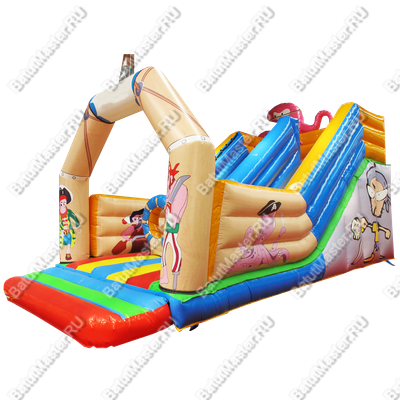 Надувной батут "Легенда морей", 8*4*5 м