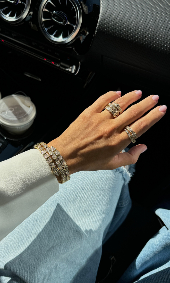 Браслет ЗМЕЯ lemon gold