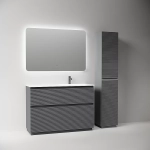Тумба с раковиной Sancos Folk Floor FL120FLGS/FL120FRGS Grey soft