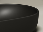 Умывальник чаша накладная овальная (цвет Черный Матовый) Element 600x415x135мм