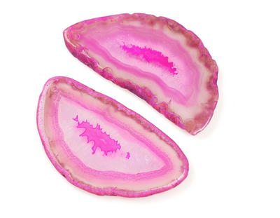 са-м Подвеска "Срез агата" 61-73мм, малиновый