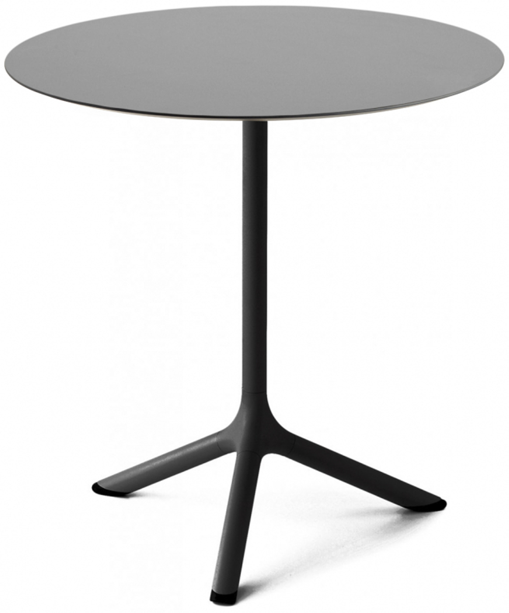 Стол ламинированный обеденный Scab Design Tripe, черный, светло-серый