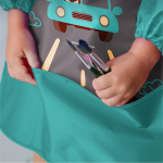 Фартук завязки 49х39 Львенок (серый)