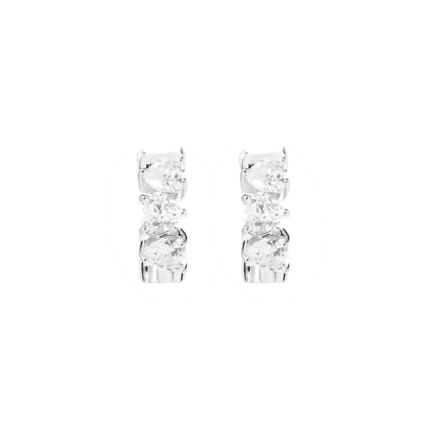 Серьги Dazzle Heart Earrings – Silver
