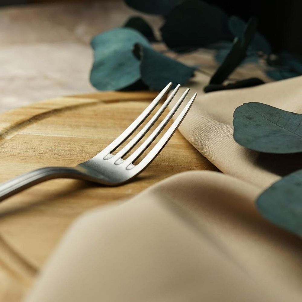 Вилка столовая 21 см матовая серый цвет Vintage Style Noble [12]