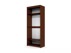 Шкаф купе Модерн 905х600 2-х дверный зеркальный с пескоструем №3 венге