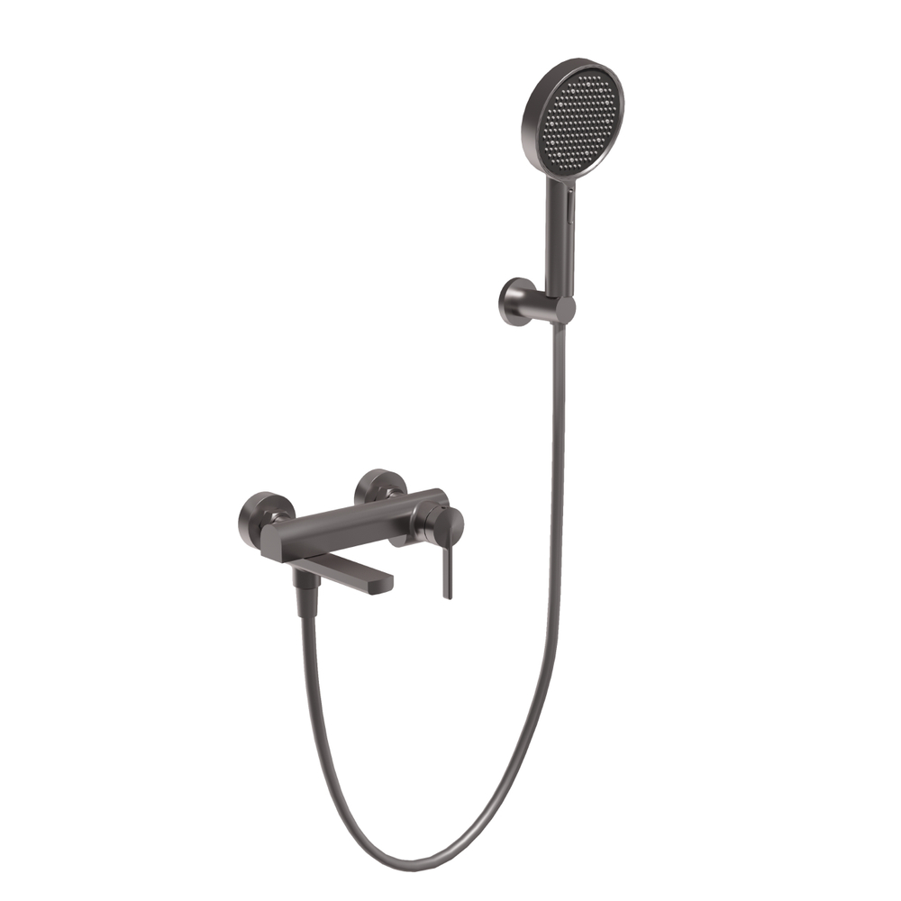 Смеситель для ванны ТГ (TG) Vincea VTFW-5TG2GM, вороненая сталь