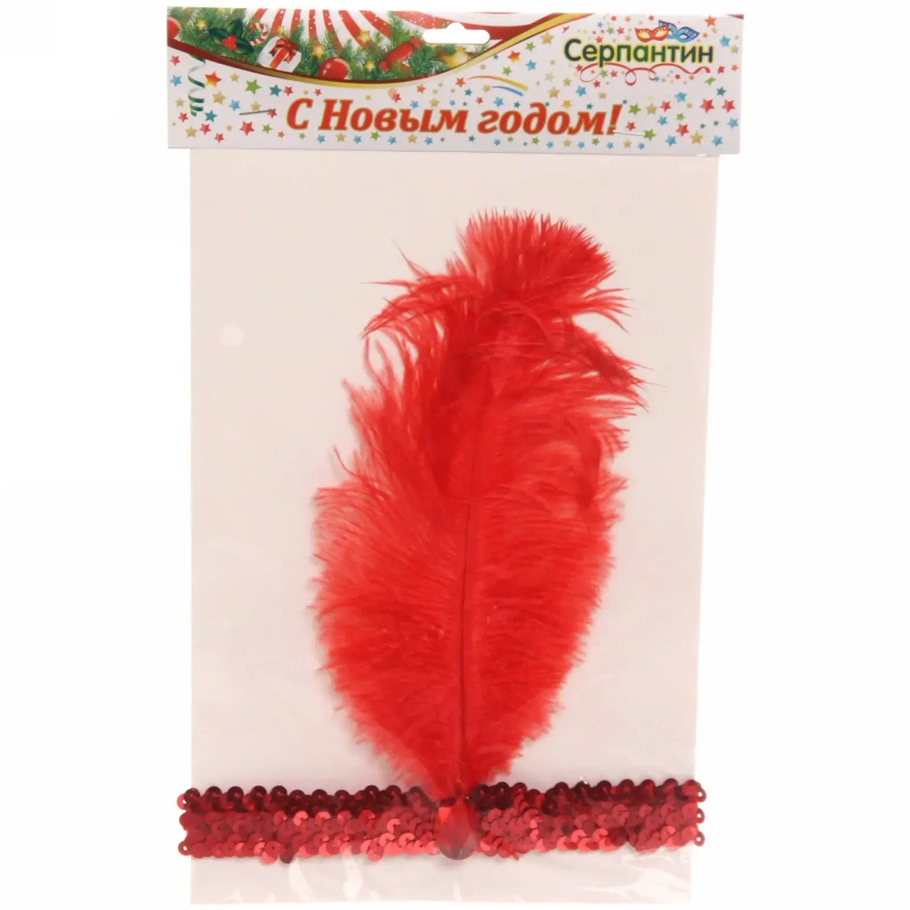 Карнавальный аксессуар полоска на волосы «Леди чарльстон», микс цветов