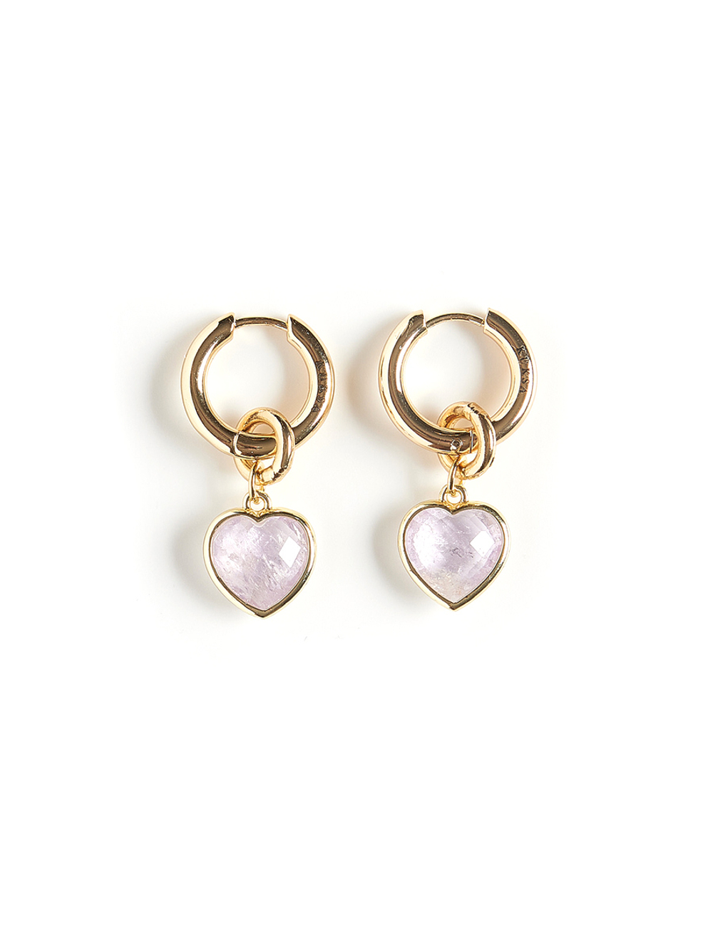 Серьги "Whale Amour" gold аметист