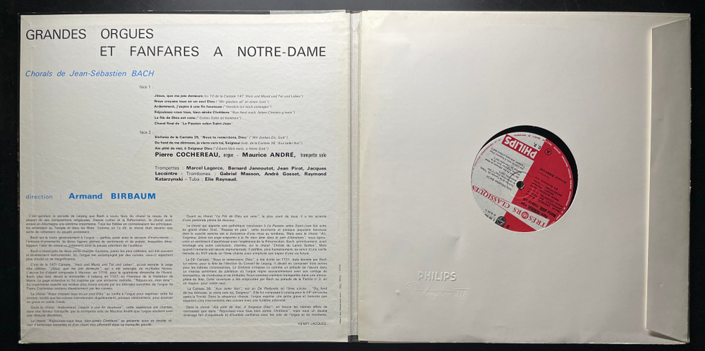 Grandes Orgues Et Fanfares A Notre-Dame (Франция 1962г.)