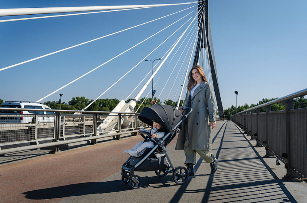 Детская прогулочная коляска Espiro Wave 2024 317 gray melody