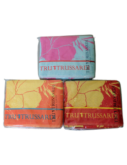 Полотенце пляжное 100х170 Trussardi Blooming голубое Италия