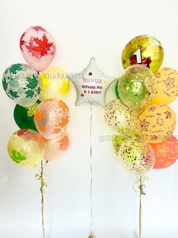 Воздушные шары на 1 сентября №1/10