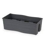 Кашпо на перила 585х200мм большое (графитовый)