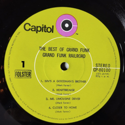 Винтажная виниловая пластинка LP The Best Of Grand Funk (Japan 1971) (No Obi) Aimless Lady