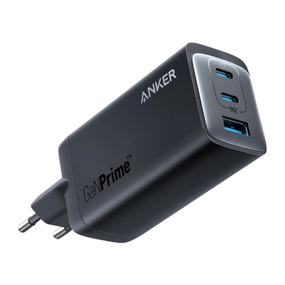 Сетевое зарядное устройство Anker 737 GaNPrime мощностью 120 Вт (2 USB-C, USB-A) (GaN) Многопортовый мощный адаптер питания