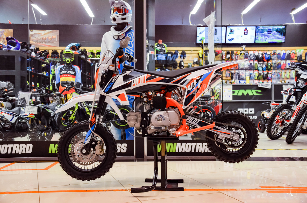 Питбайк Regulmoto PILOT 110EA 12/10 New 2020 (Черный/Оранжевый)