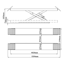 PEAK PX09 Ножничный подъемник слесарный 4,0 т.